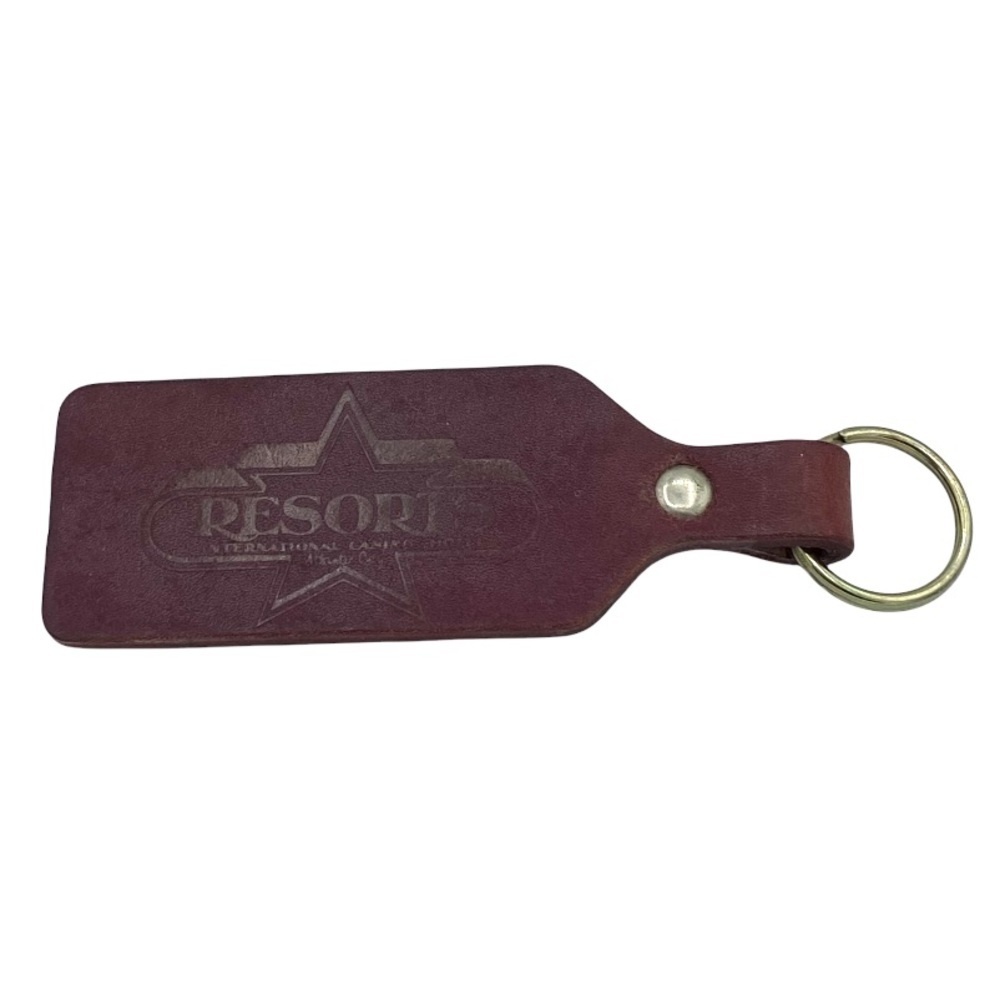 Vintage Atlantic City New Jersey Resorts Casino Leather Keychain